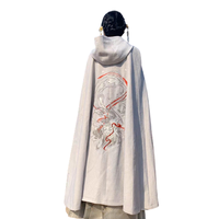 花虚坞 汉元素 狼宝宝 女士斗篷 灰色 L