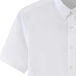FIRS 杉杉 男士短袖衬衫 FQC212NJFD01 白色 43