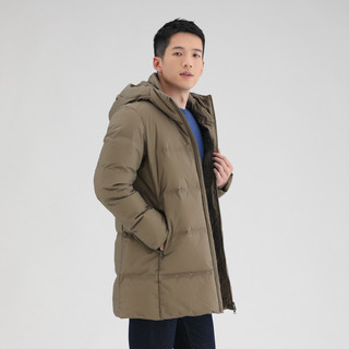 UNIQLO 优衣库 男士连帽羽绒服 429294 深米色 XS