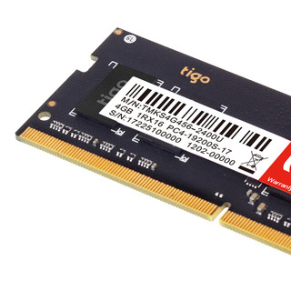 Kimtigo 金泰克 磐虎系列 DDR4 2400MHz 笔记本内存 普条 4GB