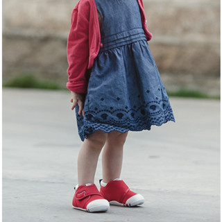 CRTARTU 卡特兔 XZ03 婴儿加绒学步鞋 1段 红色 内长14cm