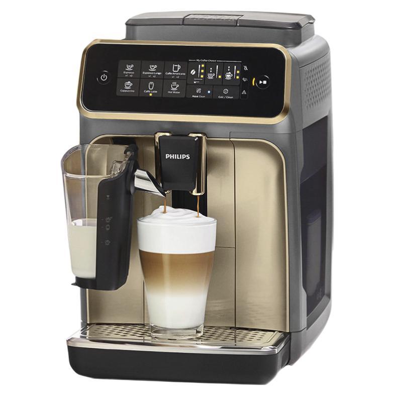 PHILIPS 飞利浦 云朵咖啡机3系EP3146/72 家用/办公室意式浓缩萃取全自动研磨一体机 奶泡现磨咖啡豆系统