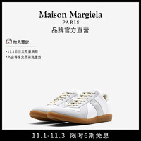 Maison Margiela Replica系列 情侣款纯色拼接德训鞋 S58WS0109P4306