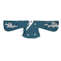 ZHUOSTUDIO 灼月庭 汉服 风月宝鉴 女士交领琵琶袖上衣 绿色 L