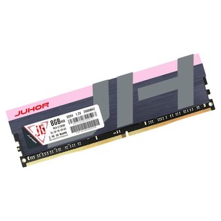 JUHOR 玖合 DDR4 2666MHz RGB 台式机内存 灯条 黑色 8GB
