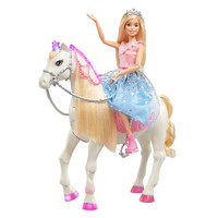 PLUS会员、有券的上：Barbie 芭比 GML79 梦幻公主和马驹