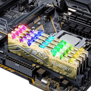 Apacer 宇瞻 黑豹RGB系列 DDR4 2666MHz RGB 台式机内存 灯条 黄色 8GB