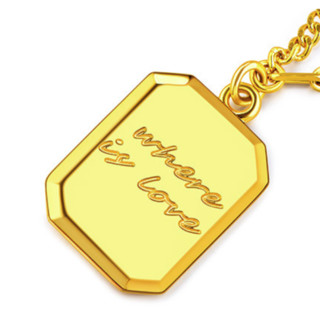 LUKFOOK JEWELLERY 六福珠宝 GCG30029 巧克力足金项链 40.5cm 7.04g