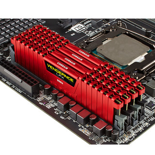 USCORSAIR 美商海盗船 复仇者LPX系列 DDR4 3000MHz 台式机内存 马甲条 红色 16GB CM4X16GC3000C16K2DR-CN