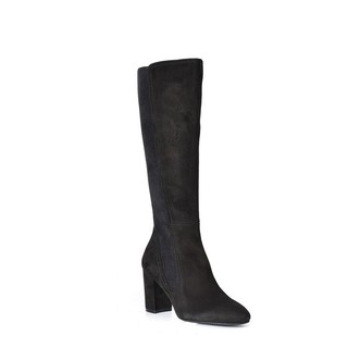 STUART WEITZMAN 斯图尔特·韦茨曼  LIVIA 80系列 女士磨砂皮过膝长靴 WE0901348B-BLK 350