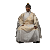 控弦司 明制汉服 男士交领道袍 白色 定制