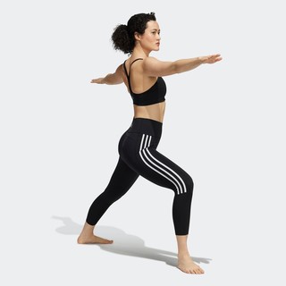 阿迪达斯官网 adidas LS YOGA BRA 新款女装低强度瑜伽运动内衣H56330 黑色/白 A/XS(155/80A)