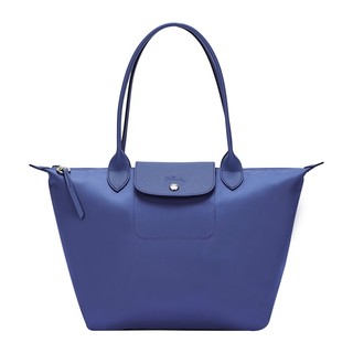 LONGCHAMP 珑骧 蓝色小号长柄织物手提包 L2605 598 234