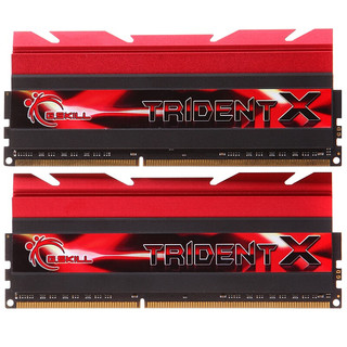 G.SKILL 芝奇 TridentX系列 DDR3 2133MHz 台式机内存 马甲条 红色 16GB 8GBx2 F3-2133C9D-16GTX