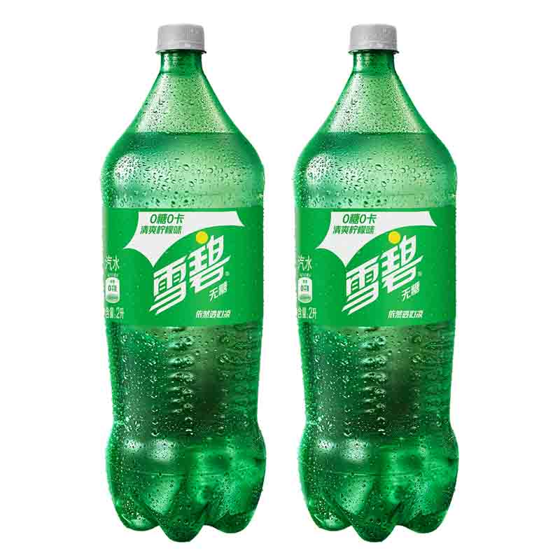 Sprite 雪碧 无糖汽水 柠檬味 2L*2瓶