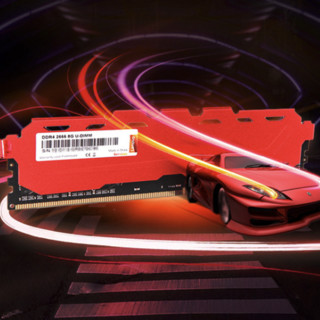 Lenovo 联想 DDR4 2666MHz 台式机内存 马甲条 红色 8GB