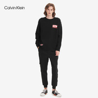 Calvin Klein Jeans 卡尔文·克莱恩牛仔 男装圆领简约活力棋盘LOGO印花卫衣 J316702