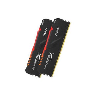 Kingston 金士顿 骇客神条系列 DDR4 3600MHz RGB 台式机内存 灯条 黑色 16GB 8GBx2 HX436C17FB3AK2/16