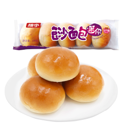 桃李 迷你豆沙面包 红豆馅 850g