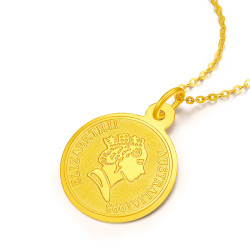 直播间优选crd克徕帝黄金女王牌项链4415g