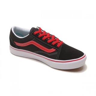 VANS 范斯 经典系列 JN ComfyCush Old Skool 中性运动板鞋 VN0A4UHA4HJ 黑红 35