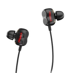 TAIDU 钛度 TG20 入耳式有线耳机 黑色 3.5mm