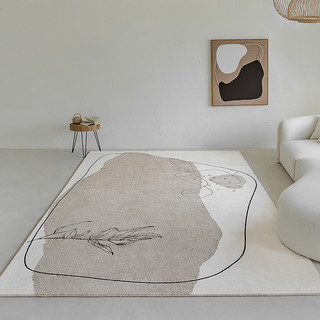 BULULOM 布鲁罗曼 北欧轻奢地毯 素陶色 160*230cm