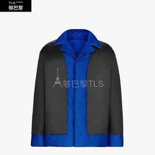 够巴黎TLS FENDI芬迪 21春夏 男士 羽绒服 Blouson en soie bleue FW1078AGYZF0UV4