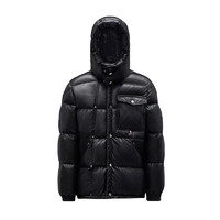 Moncler/蒙口男士2021新款Promio闪亮纳帕皮拉链和按扣开合羽绒服