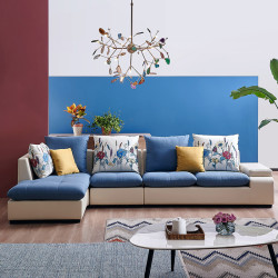 quanu全友102256现代简约沙发13正向转蓝色