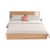 QuanU 全友 床简约卧室家具木板床 1.8米北欧原木色双人床