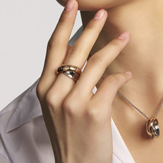 卡尔文·克莱 Calvin Klein LOVIN缠绕系列 中性双环戒指