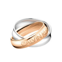 卡尔文·克莱 Calvin Klein LOVIN缠绕系列 KJDFPR200106 中性双环戒指6号