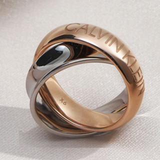 卡尔文·克莱 Calvin Klein LOVIN缠绕系列 中性双环戒指