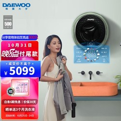 DAEWOO 大宇 壁挂洗衣机 洗烘一体 全自动变频3KG 彩屏WiFi智联 高温消毒 星云系列 DY-BGX07H 翡翠绿