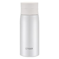 TIGER 虎牌 不锈钢真空杯轻量型时尚保温水杯350毫升白色  MCY-A035