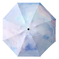 卡塞格林 星云系列 8骨五折晴雨伞 紫