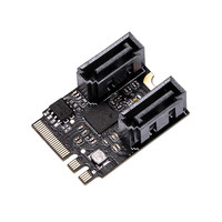 乐扩M2转SATA3.0扩展卡KEY(A+E)WIFI的M.2转SATA硬盘转接卡免驱 M.2