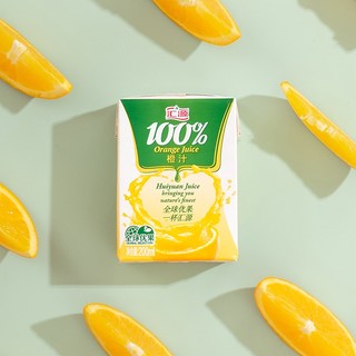 汇源 100%橙汁 200ml*12盒