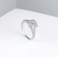 ZLF 周六福 双十一预售周六福18K金钻戒璀璨M群镶0.3克拉优雅钻石戒指可定制
