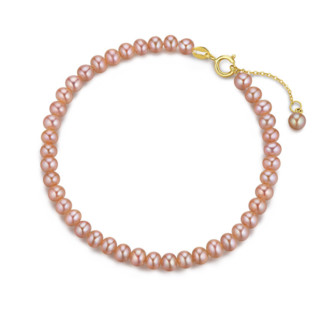 LUKFOOK JEWELLERY 六福珠宝 F48DSKB0006Y 心形足金珍珠手链 17cm 4.1g