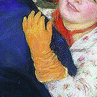 雅昌 皮耶尔·奥古斯特·雷诺阿 Pierre-auguste Renoir《乡间舞者》86×167cm 油画布 典雅栗木框