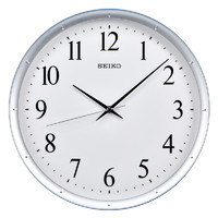 SEIKO 精工 日本精工12英寸时尚现代简约钟表卧室客厅静音扫秒家用挂钟
