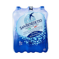 SAN BENEDETTO 意大利进口 圣碧涛（San Benedetto）碳酸饮料 1.5L*6 （气泡水）（不同于矿泉水）