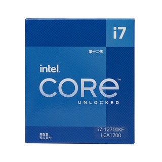 intel 英特尔 酷睿 i7-12700F CPU 2.1GHz 12核20线程