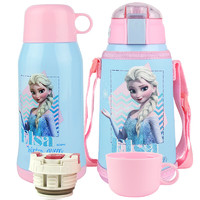 Disney 迪士尼 8055 儿童双盖保温杯 600ml 艾莎公主