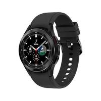 SAMSUNG 三星 Galaxy Watch4 Classic LTE版 eSIM智能手表 46mm 黑色不锈钢表壳 陨石黑氟胶表带（GPS、血氧、心率）