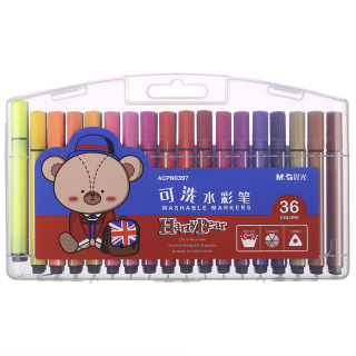 mg晨光小熊哈里系列三角杆水彩笔acpn039736色