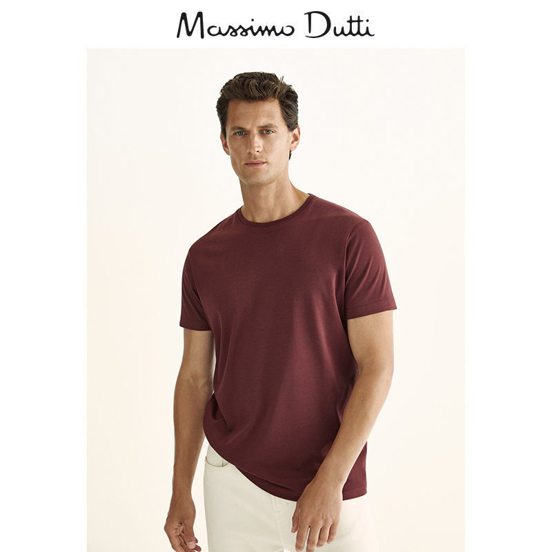 Massimo Dutti 男士圆领短袖T恤 01422284607