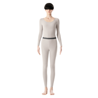 Bananain 蕉内 女士秋衣秋裤套装 WA501+/YT-838730 圆领款 浅灰 L